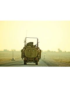 The last U.S. military vehicle to exit Iraq